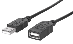 MANHATTAN USB 2.0 Verlängerungskabel 1m...