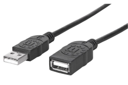 MANHATTAN USB 2.0 Verlängerungskabel 1m A-Stecker/A-Buchse