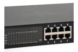LevelOne PoE+Switch 24xGE PoE 150W 19 unmanaged Metall