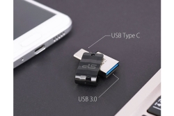 Silicon Power USB-Stick 32GB USB3.2 + Typ C C31 Black