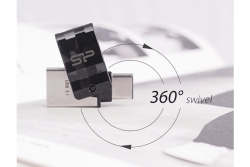 Silicon Power USB-Stick 64GB USB3.2 + Typ C C31 Black