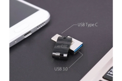 Silicon Power USB-Stick 64GB USB3.2 + Typ C C31 Black