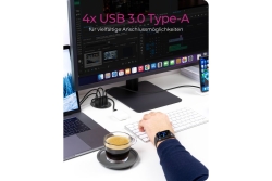 Hub 4-Port IcyBox USB 3.0 IB-HUB1403 rd. Tisch-Hub retail