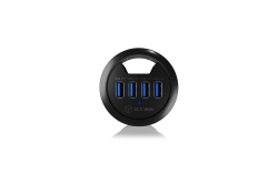 Hub 4-Port IcyBox USB 3.0 IB-HUB1403 rd. Tisch-Hub retail