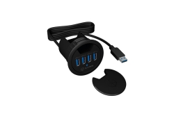 Hub 4-Port IcyBox USB 3.0 IB-HUB1403 rd. Tisch-Hub retail