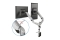 DIGITUS TIS 15-32 2TFT 2Gelenke silber Max.8KG Gasfeder