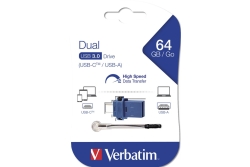 USB-Stick 64GB Verbatim 3.0 Storen Go Dual Drive retail