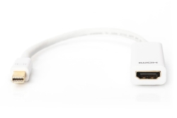 DIGITUS DisplayPortKabel miniDP -> HDMI-A St/Bu 0.15m weiß
