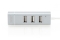 DIGITUS USB Adapter USB2.0/C -> RJ45 Ethernet+3-Port-Hub wei
