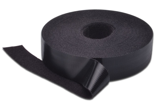 DIGITUS Klettband 20mm breit 10m Rolle schwarz