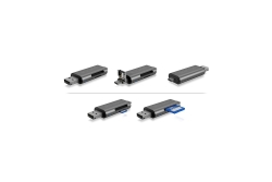 Adapter IcyBox ext. Kartenleser USB/microUSB/USB-C >...