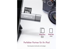Adapter IcyBox ext. Kartenleser USB/microUSB/USB-C > SD/mSD retail
