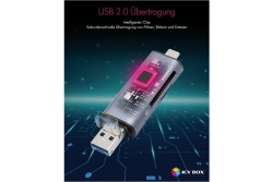 Adapter IcyBox ext. Kartenleser USB/microUSB/USB-C > SD/mSD retail