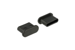 DELOCK Staubschutz USB TypC-Buchse o. Griff schwarz 10 St