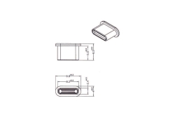 DELOCK Staubschutz USB TypC-Buchse o. Griff schwarz 10 St