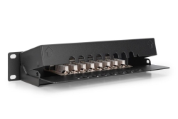 DIGITUS Patchpanel 1HE 8-Port Cat6 ClassE geschirmt schw.