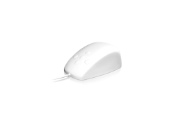 KeySonic Wasserdichte Maus, Silikon, IP68, WH, KSM-3020M-W retail