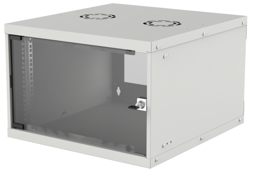 INTELLINET Wandverteiler 19 6 HE 540x400 Flatpack grau