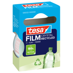 Klebefilm PET Eco & Crystal - 19mm x 10m, kristallklar