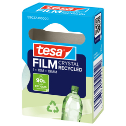 Klebefilm PET Eco & Crystal - 19mm x 10m, kristallklar