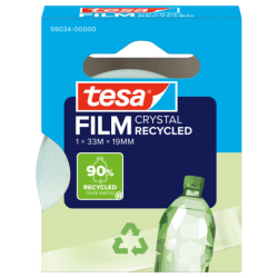 Klebefilm PET Eco & Crystal - 19mm x 33m, kristallklar