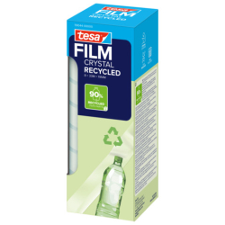 Klebefilm PET Eco & Crystal - 19mm x 33m, klar, 8 Rolllen Tower