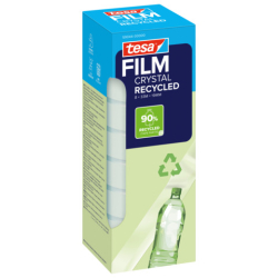 Klebefilm PET Eco & Crystal - 19mm x 33m, klar, 8 Rolllen Tower