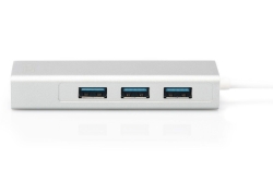 DIGITUS USB Adapter USB3.0/C -> GB Ethernet+3-Port-Hub...