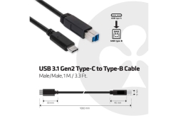 Club3D Kabel USB 3.1 Typ C > USB Typ B 1,0m St/St retail