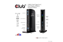 Club3D 4K Dockingst.60Hz USB3 ->6xUSB3/2xDP/LAN/Audio bl. retail