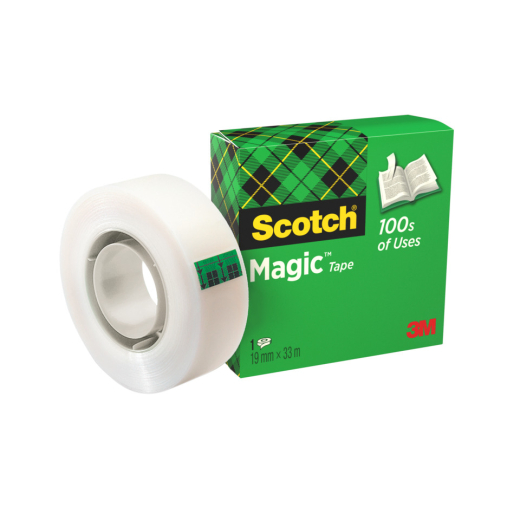 Klebeband Magic™ 810, Zellulose Acetat, unsichtbar, beschriftbar, 33 m x 19 mm