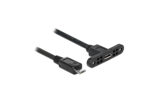 DELOCK USB-Kabel 2.0 Micro B -> Micro-B Bu/St Einbau 0