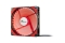 Inter-Tech Lüfter 120*120*25 ARGUS L-12025 RD, rot