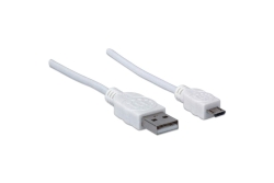 MANHATTAN USB 2.0 Anschlußkabel 1m A-St/Micro-B-St....