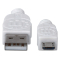 MANHATTAN USB 2.0 Anschlußkabel 1,8m A-St/Micro-B-St. weiß