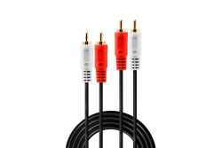 LINDY Audiokabel Stereo 2xRCA/2xRCA M/M 3m