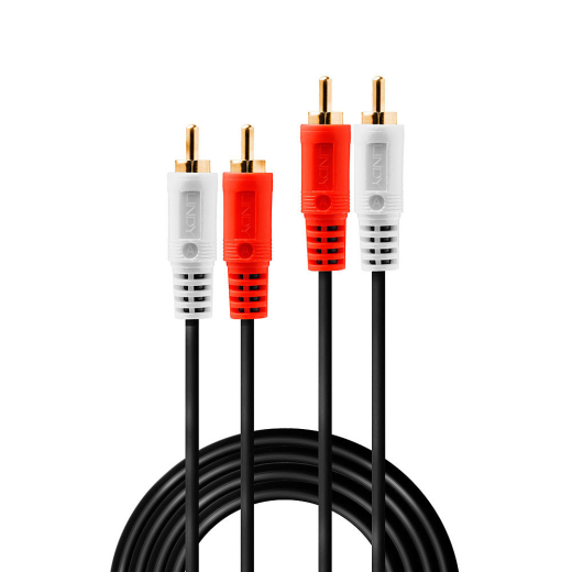 LINDY Audiokabel Stereo 2xRCA/2xRCA M/M 5m