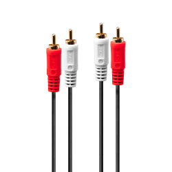 LINDY Audiokabel Stereo 2xRCA/2xRCA M/M 10m