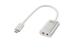LINDY Konverter USB Typ C auf 3.5mm Audio und Mikrofon