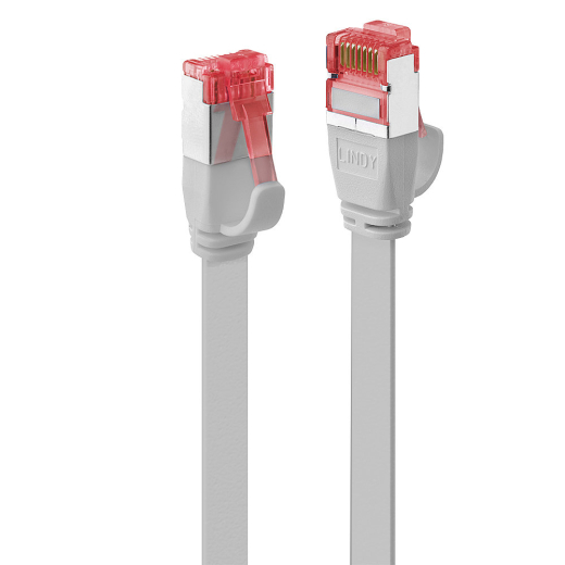 LINDY Patchkabel Cat6 U/FTP Flachband grau 3.00m
