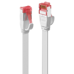 LINDY Patchkabel Cat6 U/FTP Flachband weiß 5.00m