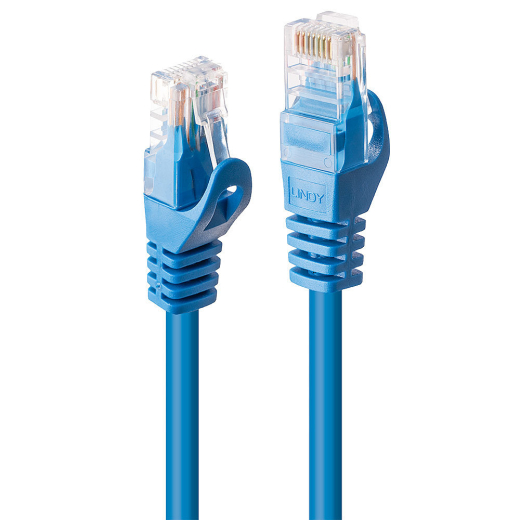 LINDY Patchkabel Cat6 U/UTP Basic blau 1.00m