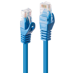 LINDY Patchkabel Cat6 U/UTP Basic blau 1.00m