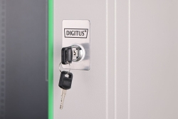 DIGITUS Netzwerkschrank Dynamic 12HE 638,40x600x600mm grau