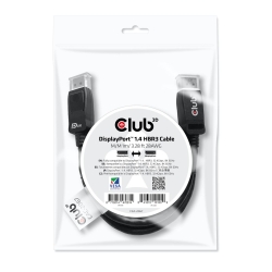 Club3D DisplayPort-Kabel 1.4 HBR3 32,4Gb/s 1m 8K60Hz St/St Polybeutel