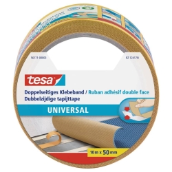 Verlegeband / Klebeband doppelseitig 10 m x 50 mm universal