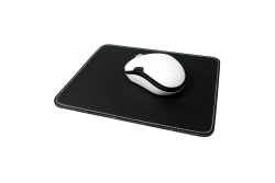 Logilink Mauspad Leder Design schwarz