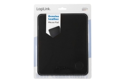 Logilink Mauspad Leder Design schwarz