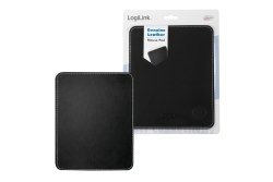 Logilink Mauspad Leder Design schwarz