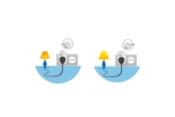 Logilink Steckdosenadapter mit Dimmer weiß
